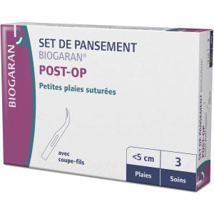 Set de pansement petites plaies suturées soin - Boite de 3