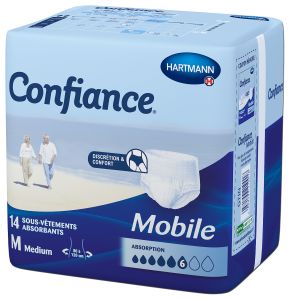 6G taille M sachet de 14 slips absorbants (H/F)