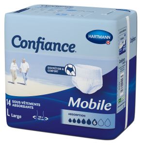 6G taille L sachet de 14 slips absorbants (H/F)
