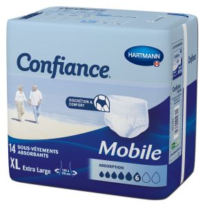 6G taille XL sachet de 14 slips absorbants (H/F)