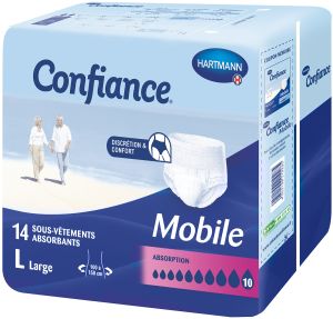 10G taille L sachet de 14 slips absorbants (H/F)