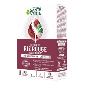 Levure de riz rouge Cholestérol boite de 30