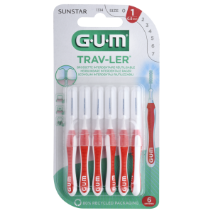 Brossettes interdentaires 0.8 mm - Boite de 6