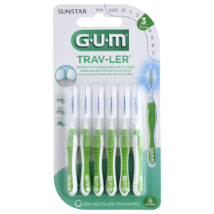 Brossettes interdentaires 1,1 mm - Boite de 6