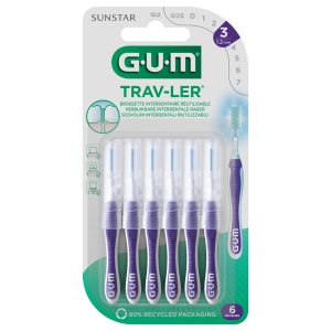 Brossettes interdentaires 1,2 mm - Boite de 6