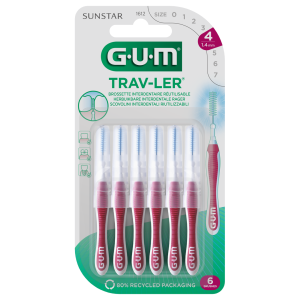 Brossettes interdentaires 1,4 mm - Boite de 6