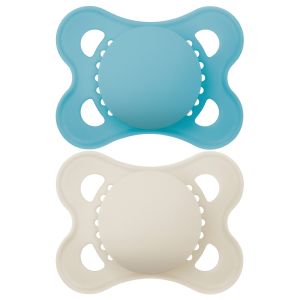 Original 2-6 mois Tendance Silicone Lot de 2 (Coloris aléatoire)