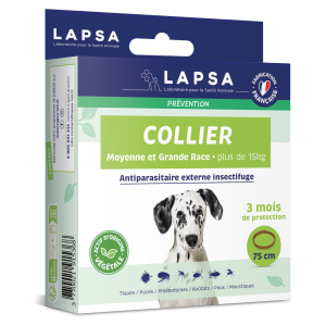 Moyenne et grande race chien - Boite de 1 collier