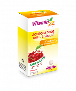 Acérola 1000 Vitamine C Naturelle Boite de 24 comprimés