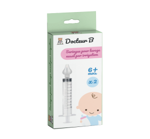 Lot de 2 Seringues de Lavage nasal