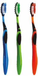 brosse à dents 6015 medium bleu verte ou orange