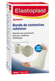 Bande cohésive blanche 10cmx3m