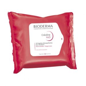 H2O sachet de 25 lingettes démaquillantes