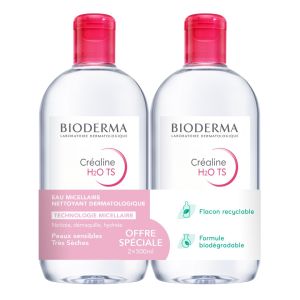 H2O TS Solution micellaire - Lot de 2x500ml