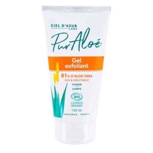 Gel exfoliant visage Bio 81% Aloe vera 150ml
