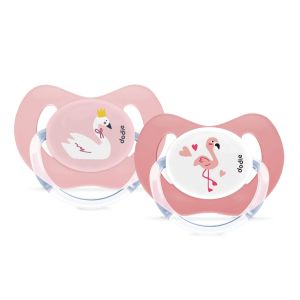 Dodie Sucettes Anatomiques Silicone 0-6 Mois Happy Life Fille A94