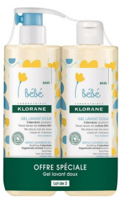 Duo gel lavant doux Calendula 2x500ml