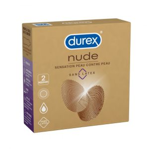 DUREX Nude Préservatif sans latex 10 préservatifs pas cher 