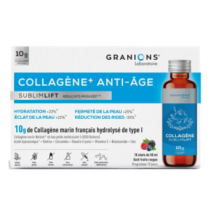 Collagène+ Sublimlift - Boite de 10 shots goût fruits rouges