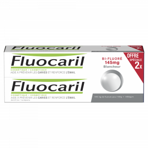 Bi-fluoré 145mg, Pâte Dentifrice, Blancheur, Menthe, 2x75ml