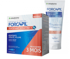 Fortifiant Kératine gélules Boite de 180 + shampoing fortifiant 30ml OFFERT