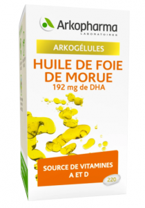 Huile de Foie de Morue Boite de 220 capsules 