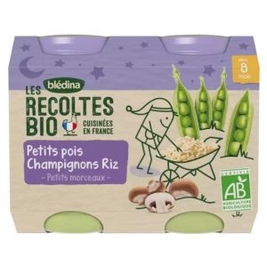 Nuit petits pois champignons riz 2x130g