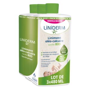 Liniderm Liniment BIO lot de 3 flacons de 480ml