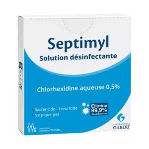 Chlorhexidine aqueuse 0,5% 5ml - Boite de 10