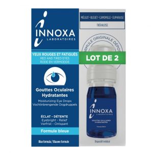 Lot de 2 flacons de gouttes oculaires hydratantes - Formule incolore 10ml