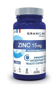 Zinc 15mg Boite de 60 gélules végétales