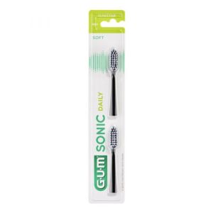 Boite de 2 Recharges Brosse à dents Souples Noires