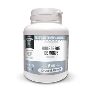 Foie de morue 500mg boite de 180