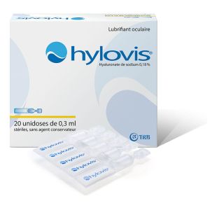 Lubrifiant oculaire - Boite de 20 unidoses de 0,3ml