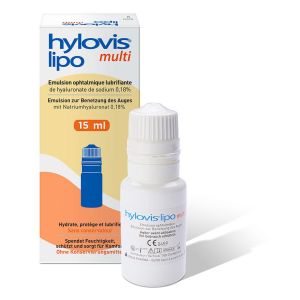 Emulsion ophtalmique lubrifiante multidose - Flacon de 15ml