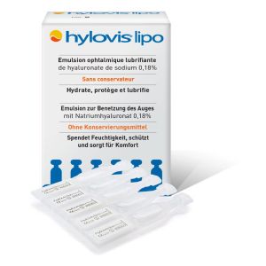 Emulsion ophtalmique lubrifiante - Boite de 20 unidoses de 0,4ml