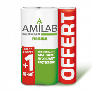 Lot de 2 Sticks à lèvres 3,6ml  + 1 Offert