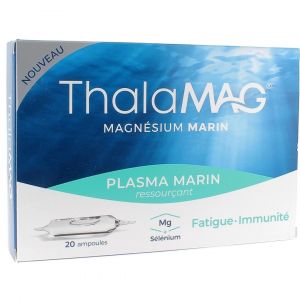 Magnesium plasma marin ampoules boite de 20