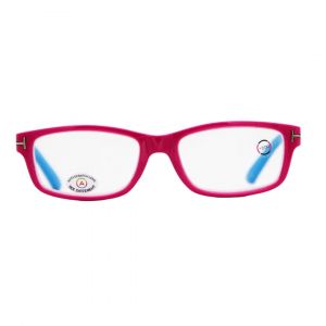 B Lunettes +1.00 rose/bleu