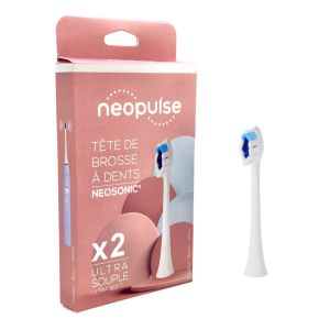 Têtes de brosse ultra-souple blanc Boite de 2