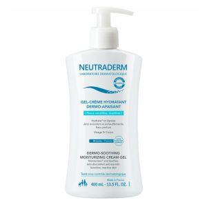 Gel crème hydratant dermo-apaisant Flacon Pompe de 400ml