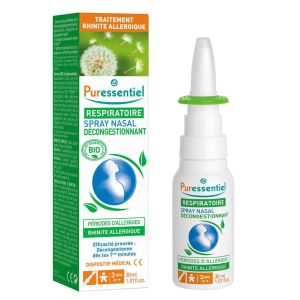 Spray Nasal Décongestionnant Allergie - 30 ml - Soulage les symptômes de rhinite allergique et sinusite avec propolis, échinacée et eau de mer, formulation bio française