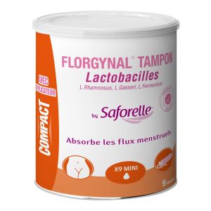 Boite de 9 Tampons lactobacilles MINI avec applicateur