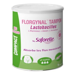 Boite de 9 Tampons lactobacilles SUPER avec applicateur