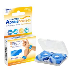 Boite de 2 bracelets enfant bleu