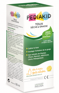 Toux sèche et grasse sirop de citron Flacon de 125ml