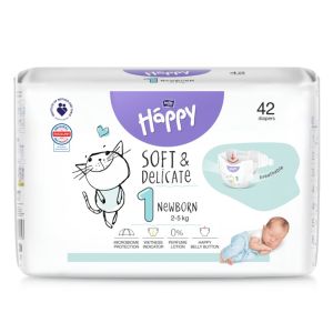 42 Couches bébé newborn T1, 2-5kg 42