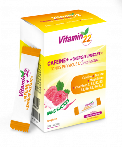 Cafeine + Energy instant Boite de 14 sticks 