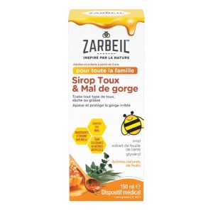 Sirop Adulte & Enfant Toux & Mal de gorge 150ml