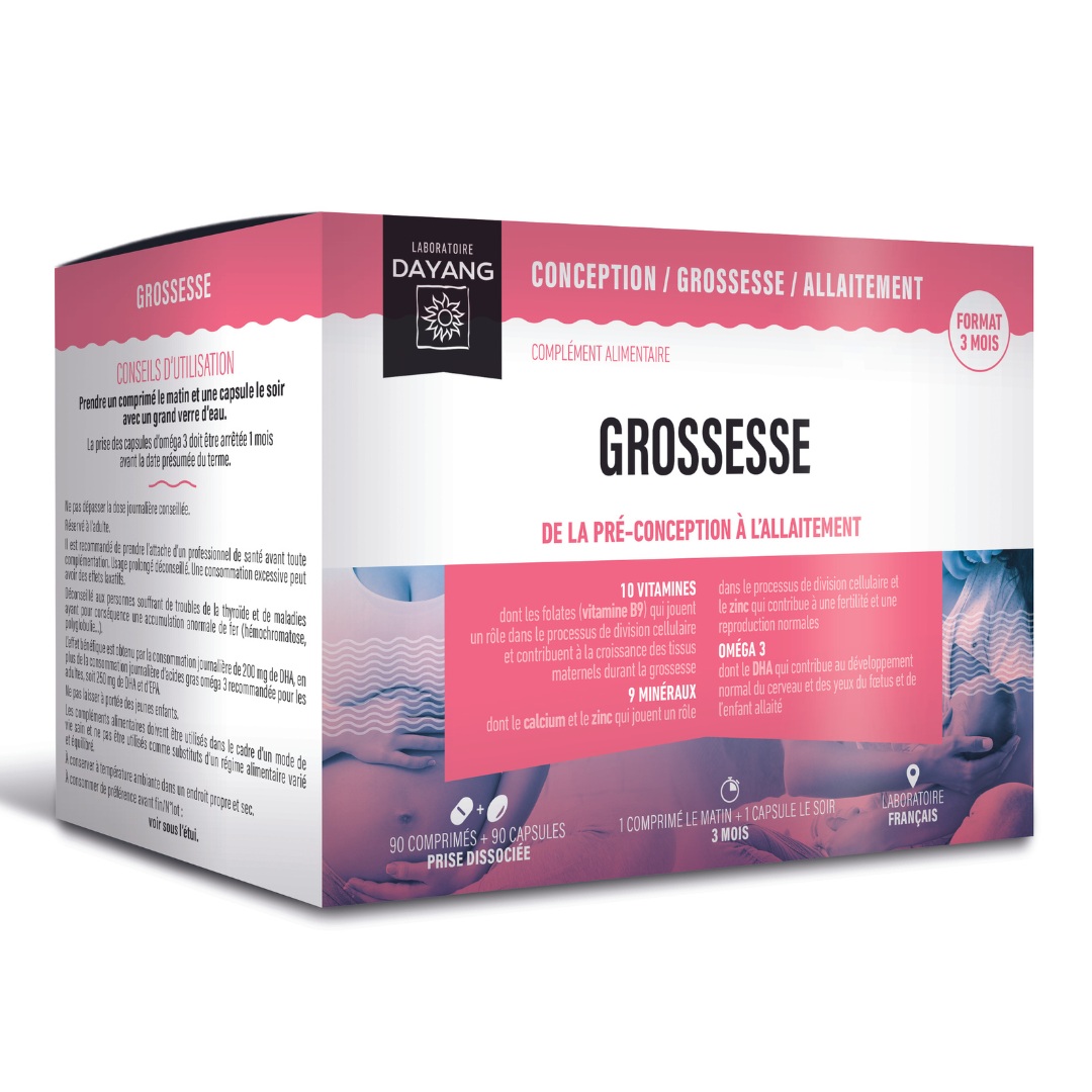 Conception Grossesse Allaitement 3 mois Boite de 180 - Pharmazon